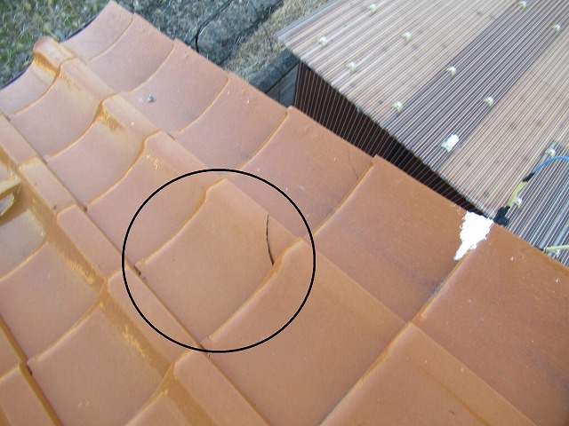 甲府市　瓦差し替え工事